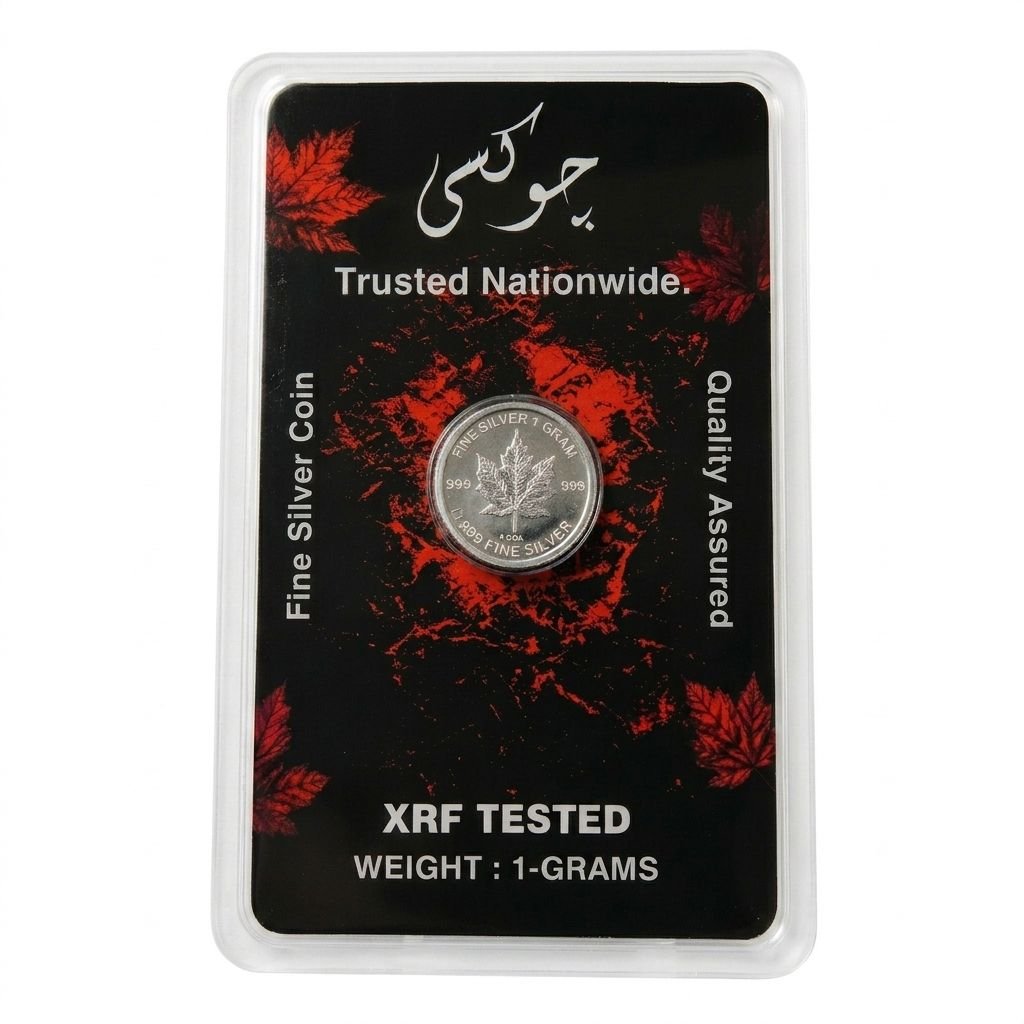 Autmn Theme 1 Gram Pure Silver Coin with Online QR Verification-Choksi Jewellers